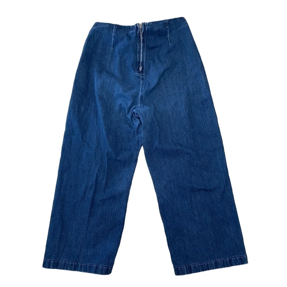 Madewell Blue Denim Wide Leg Culottes - Picture 8 of 11